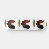 American Game BB Black Red Rooster Skateboard (Horizontaal)