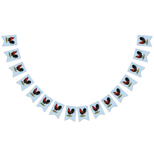 American Game BB Black Red Rooster Vlaggetjes (Alle)