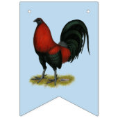 American Game BB Black Red Rooster Vlaggetjes (Eerste vlag)