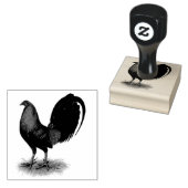 American Gamecock: Bruin Rood Rubberstempel (Gestempeld)