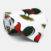 American Gamecock: Bruin Rood Stropdas (Opgerold)