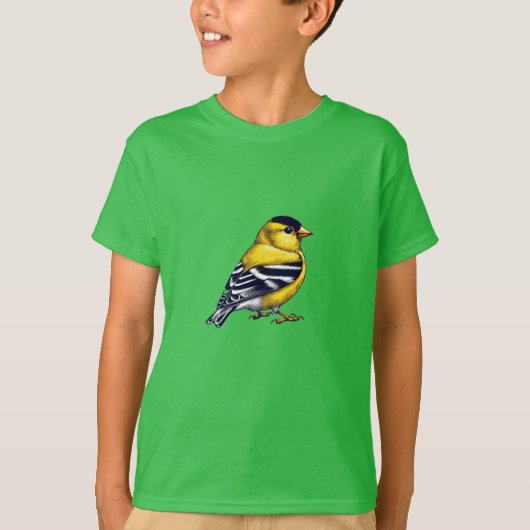 American Goldfinch bird Kids Basic T-Shirt (Devant)