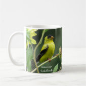 American Goldfinch Coffee Mug by Birding Collectib (Gauche)
