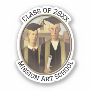 American Gothic Afstudeercameo Sticker
