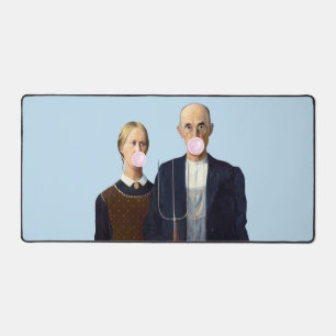 American Gothic blazen roze bubble gum Bureaumat