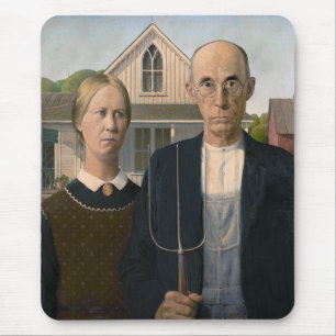 American Gothic: Landelijk Leven Arme Plattelandbo Muismat