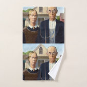 American gothique classique peinture Grant Wood (Serviette à main)