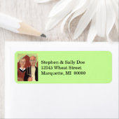 American gothique couple Étiquette de adresse Hear (En situation)