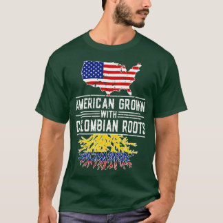 American Grown Colombiaanse Roots Pride Colombia T-shirt