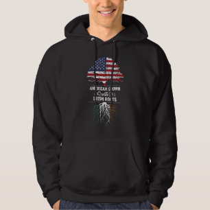 American Grown Irish Roots Family Tree VS Vlag IR Hoodie