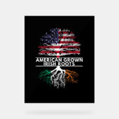 American Grown Irish Roots Flag Irlande ST. PATRIQ (Recto)