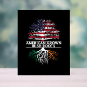 American Grown Irish Roots Flag Irlande ST. PATRIQ (Neutre)
