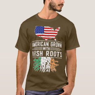 American Grown Irish Roots Pride Ierland T-shirt