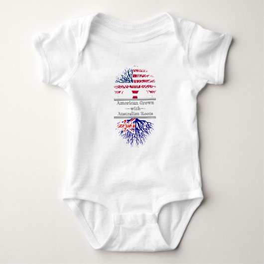 American Grown With Australian Roots Great Gift Romper (Voorkant)
