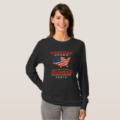 American Grown with Colombian Parts Patriotic Colo T-shirt (Voorkant volledig)