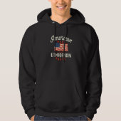 American Grown with Ethiopian Parts Patriotic Nati Hoodie (Voorkant)