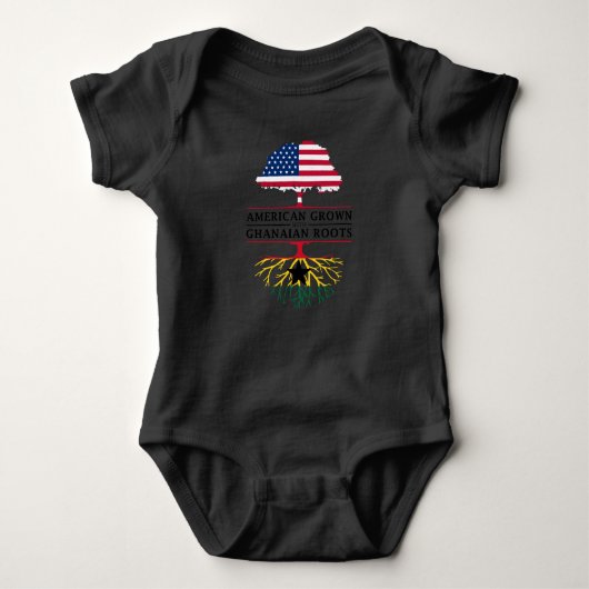 American Grown with Ghanaian RootsGhana Design Romper (Voorkant)