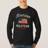 American Grown with Malaysian Parts Patriotic Nati T-shirt (Voorkant)