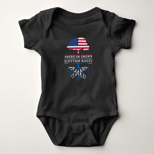 American Grown with Scottish    RootsScotland Romper (Voorkant)