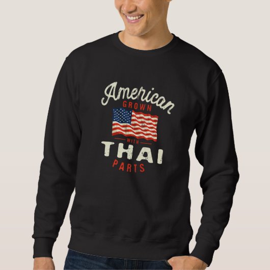 American Grown with Thai Parts Patriotic Nationali Trui (Voorkant)