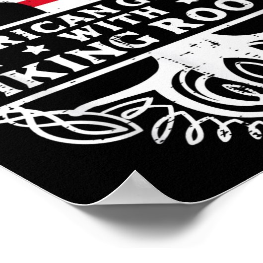 American Grown With Viking Roots Us Flag Tree Men Poster (Hoek)