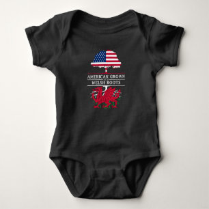 American Grown with Welsh    RootsWales Design Romper