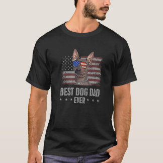 American Hairless Terrier Best Dog Pap Ever Retro T-shirt