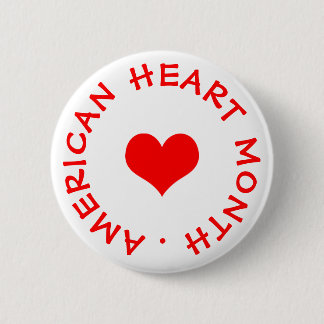 American Heart Month Ronde Button 5,7 Cm
