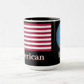 American Hero Patriotic USA Flag Personalized Mug (Centre)