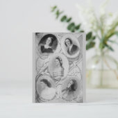 American History First Dames of the USA  Briefkaart (Staand voorkant)