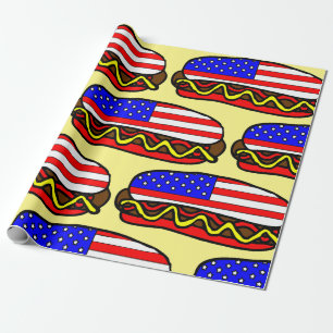 American Hot Dog Cadeaupapier