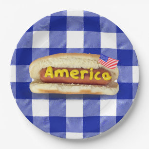 American Hot Dog on Buffalo Play Papieren Bordje
