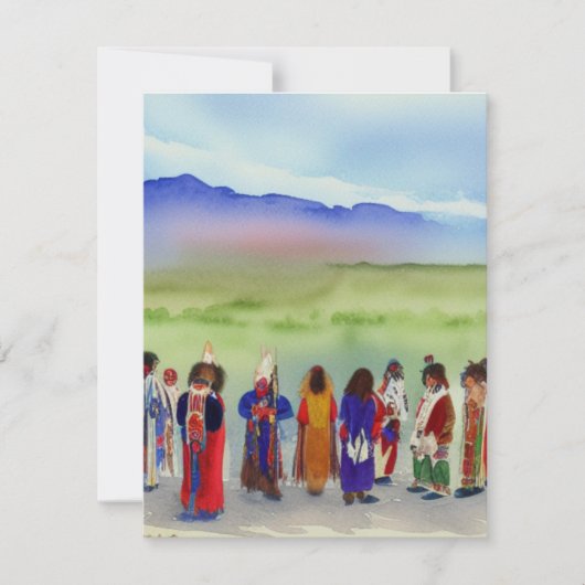 American Indian Celebration Note Cards Notitiekaartje (Voorkant)