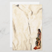 American Indian Couple papeterie (Devant / Derrière)