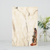 American Indian Couple papeterie (Debout devant)