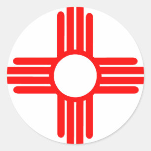 American Indian Sun Symbol Ronde Sticker