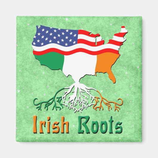 American Irish Roots Magnet (Devant)