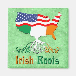 American Irish Roots Magnet Magneet