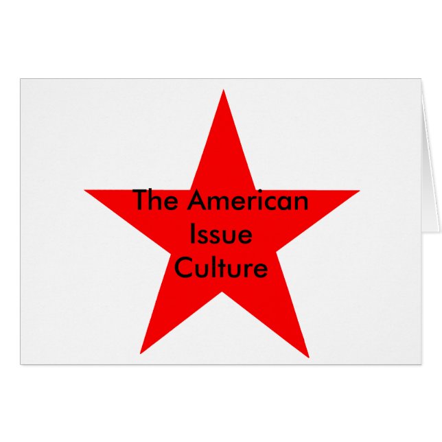 American Issue Culture Star Red (Devant horizontal)