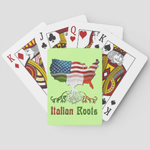 American Italiaanse rots die kaarten spelen