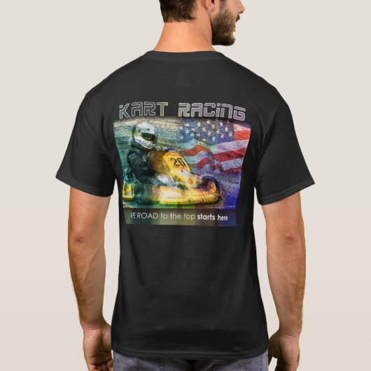 American Karting terug T-shirt (Achterkant)