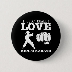 American Kenpo Girl Coach Ik hou echt van Kenpo Ronde Button 5,7 Cm