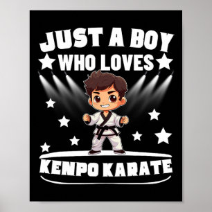 American Kenpo is een jongen die van Kenpo Karate  Poster