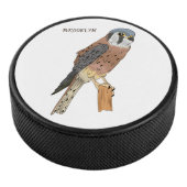 American Kestrel bird illustration Hockey Puck (3/4)