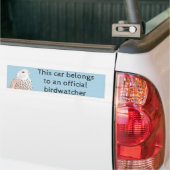 American Kestrel Birdwatcher Bumpersticker (Op Truck)