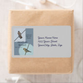 American Kestrel (Falco sparverius) Objecten Etiket (Insitu)