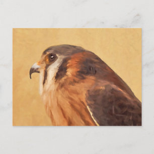 American Kestrel Painting - Original Bird Art Briefkaart