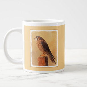 American Kestrel Painting - Original Bird Art Extra Grote Beker