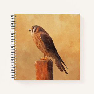 American Kestrel Painting - Original Bird Art Notitieboek