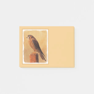 American Kestrel Painting - Original Bird Art Post-it® Notes